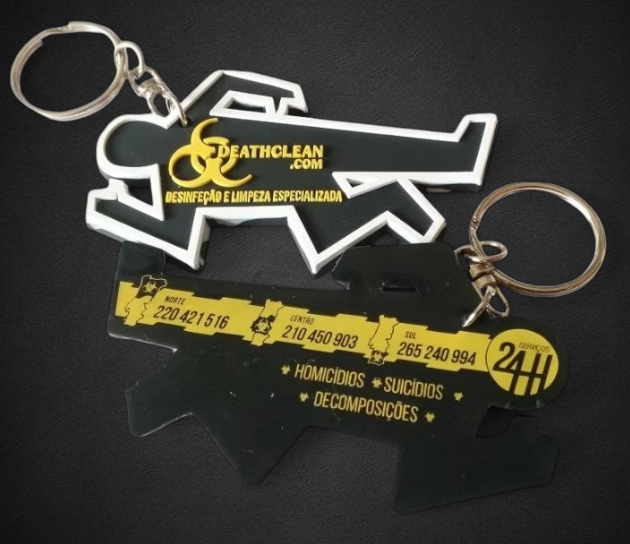 Porta-chaves PVC soft Deathclean limpeza especializada