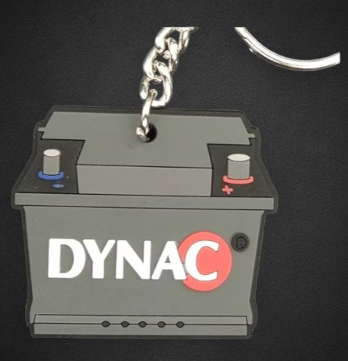 Porta-chaves PVC soft bateria Dynac